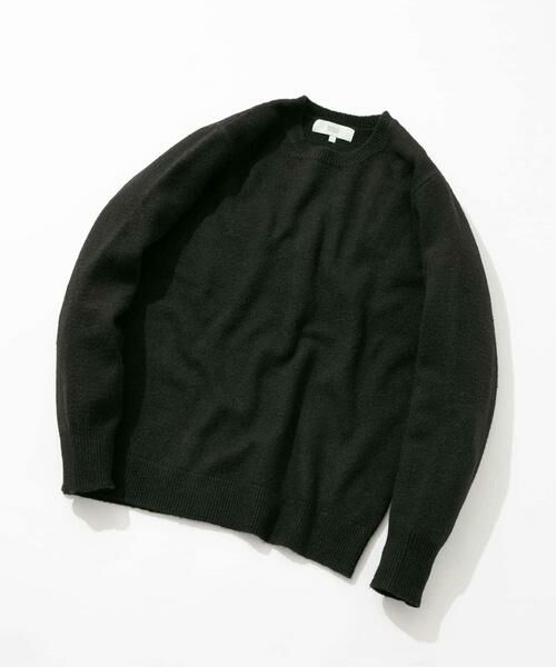 URBAN RESEARCH ROSSO/アーバンリサーチ ロッソ ブークレストレッチクルーニット ブラック L