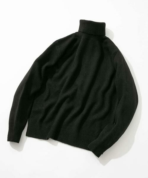 URBAN RESEARCH ROSSO/アーバンリサーチ ロッソ ブークレストレッチタートルニット ブラック L URBAN RESEARCH ROSSO/アーバンリサーチ ロッソ ブークレストレッチタートルニット ブラック L