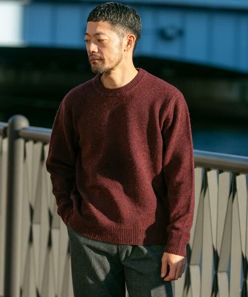 URBAN RESEARCH ROSSO / アーバンリサーチ ロッソ ニット・セーター | 『XLサイズあり』シェットランドウールクルーネックニット | 詳細1