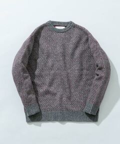 URBAN RESEARCH ROSSO / アーバンリサーチ ロッソ ニット・セーター | 『XLサイズあり』バーズアイ柄クルーネックニット