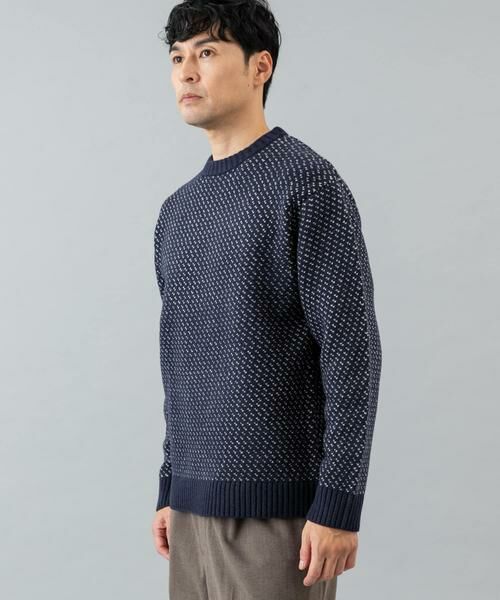 URBAN RESEARCH ROSSO / アーバンリサーチ ロッソ ニット・セーター | 『XLサイズあり』バーズアイ柄クルーネックニット | 詳細2