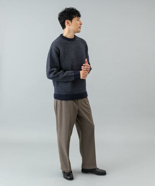 URBAN RESEARCH ROSSO / アーバンリサーチ ロッソ ニット・セーター | 『XLサイズあり』バーズアイ柄クルーネックニット | 詳細4