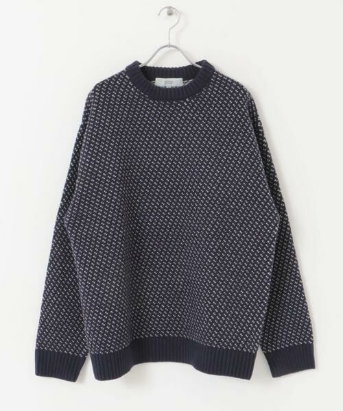 URBAN RESEARCH ROSSO / アーバンリサーチ ロッソ ニット・セーター | 『XLサイズあり』バーズアイ柄クルーネックニット | 詳細7