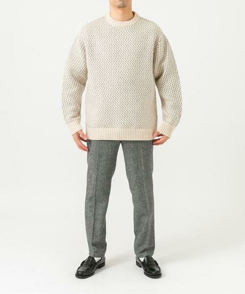 URBAN RESEARCH ROSSO / アーバンリサーチ ロッソ ニット・セーター | 『XLサイズあり』バーズアイ柄クルーネックニット | 詳細15