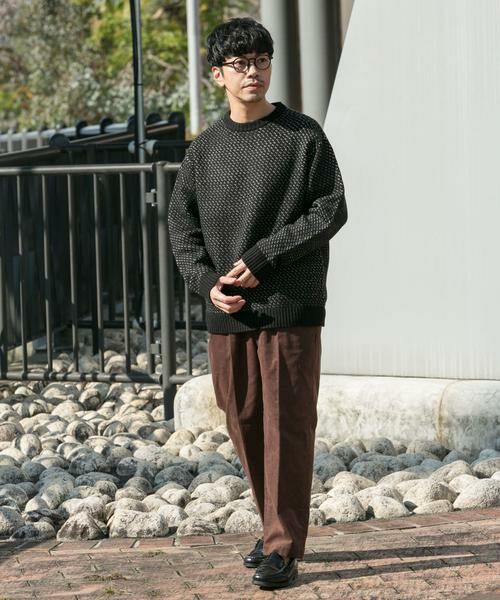 URBAN RESEARCH ROSSO / アーバンリサーチ ロッソ ニット・セーター | 『XLサイズあり』バーズアイ柄クルーネックニット | 詳細21