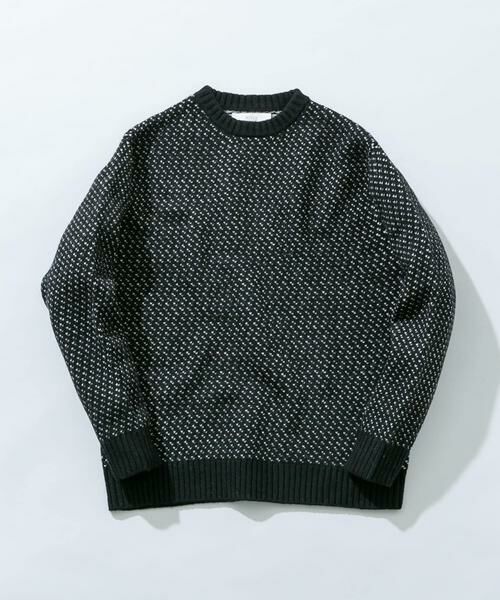 URBAN RESEARCH ROSSO / アーバンリサーチ ロッソ ニット・セーター | 『XLサイズあり』バーズアイ柄クルーネックニット | 詳細23