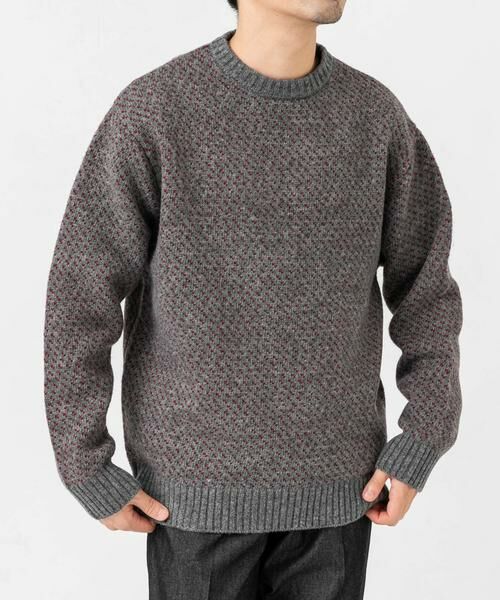 URBAN RESEARCH ROSSO / アーバンリサーチ ロッソ ニット・セーター | 『XLサイズあり』バーズアイ柄クルーネックニット | 詳細26
