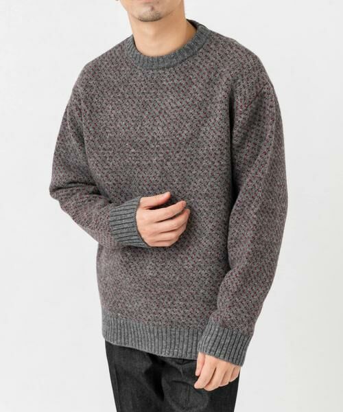 URBAN RESEARCH ROSSO / アーバンリサーチ ロッソ ニット・セーター | 『XLサイズあり』バーズアイ柄クルーネックニット | 詳細27