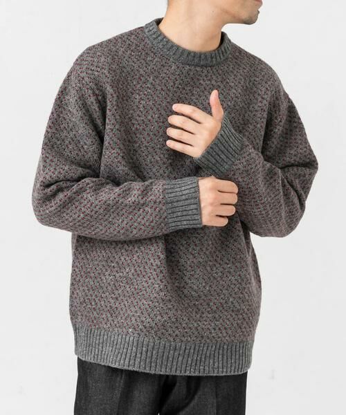 URBAN RESEARCH ROSSO / アーバンリサーチ ロッソ ニット・セーター | 『XLサイズあり』バーズアイ柄クルーネックニット | 詳細28