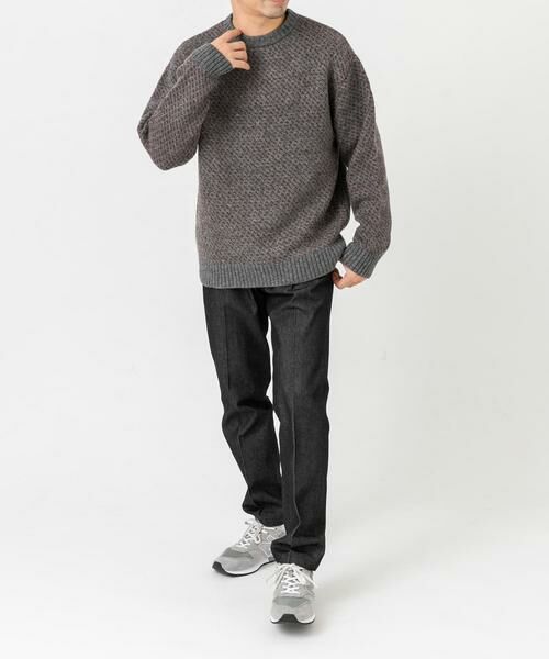 URBAN RESEARCH ROSSO / アーバンリサーチ ロッソ ニット・セーター | 『XLサイズあり』バーズアイ柄クルーネックニット | 詳細30