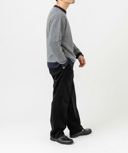 URBAN RESEARCH ROSSO / アーバンリサーチ ロッソ ニット・セーター | 『XLサイズあり』ヘリンボーン柄クルーネックニット | 詳細5