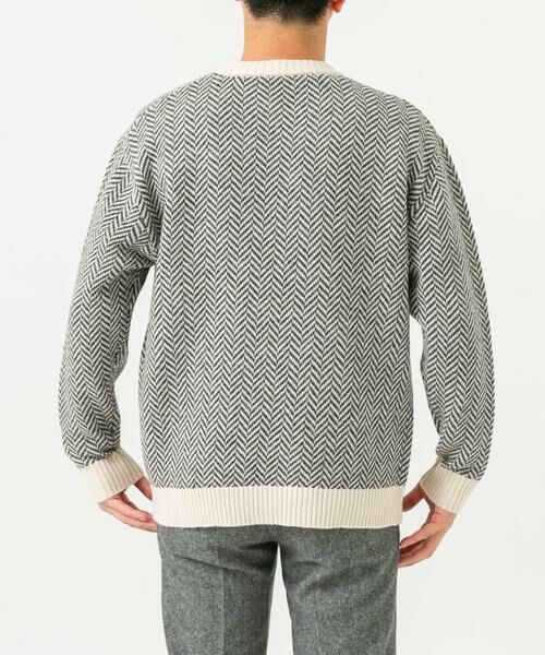 URBAN RESEARCH ROSSO / アーバンリサーチ ロッソ ニット・セーター | 『XLサイズあり』ヘリンボーン柄クルーネックニット | 詳細18