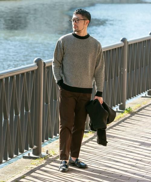 URBAN RESEARCH ROSSO / アーバンリサーチ ロッソ ニット・セーター | 『XLサイズあり』ヘリンボーン柄クルーネックニット | 詳細26