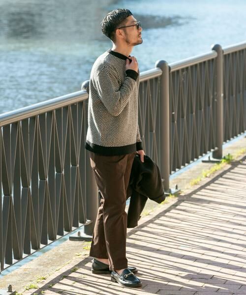 URBAN RESEARCH ROSSO / アーバンリサーチ ロッソ ニット・セーター | 『XLサイズあり』ヘリンボーン柄クルーネックニット | 詳細27
