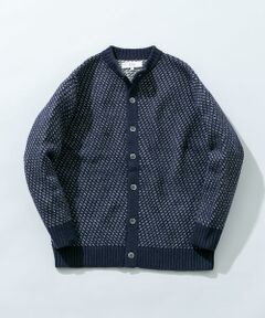URBAN RESEARCH ROSSO / アーバンリサーチ ロッソ カーディガン・ボレロ | 『XLサイズあり』バーズアイ柄クルーニットカーディガン