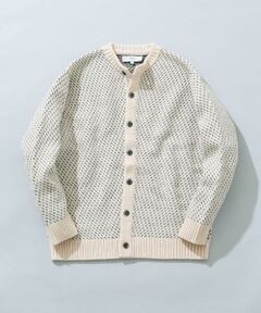 URBAN RESEARCH ROSSO / アーバンリサーチ ロッソ カーディガン・ボレロ | 『XLサイズあり』バーズアイ柄クルーニットカーディガン