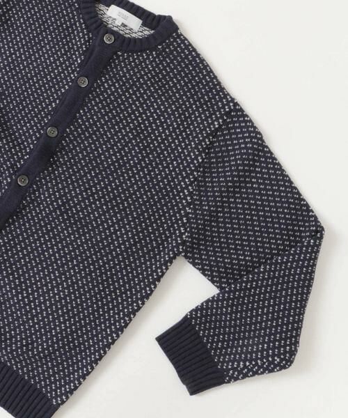 URBAN RESEARCH ROSSO / アーバンリサーチ ロッソ カーディガン・ボレロ | 『XLサイズあり』バーズアイ柄クルーニットカーディガン | 詳細7