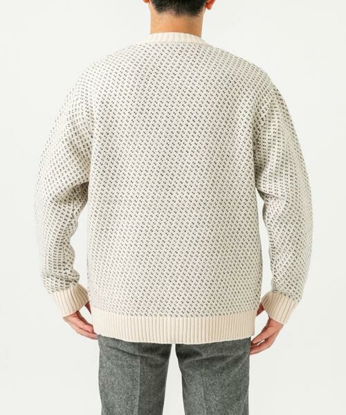 URBAN RESEARCH ROSSO / アーバンリサーチ ロッソ カーディガン・ボレロ | 『XLサイズあり』バーズアイ柄クルーニットカーディガン | 詳細17
