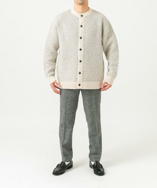 URBAN RESEARCH ROSSO / アーバンリサーチ ロッソ カーディガン・ボレロ | 『XLサイズあり』バーズアイ柄クルーニットカーディガン | 詳細18