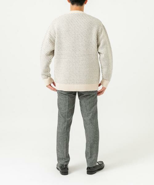 URBAN RESEARCH ROSSO / アーバンリサーチ ロッソ カーディガン・ボレロ | 『XLサイズあり』バーズアイ柄クルーニットカーディガン | 詳細20