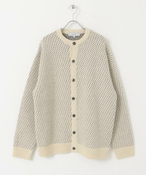 URBAN RESEARCH ROSSO / アーバンリサーチ ロッソ カーディガン・ボレロ | 『XLサイズあり』バーズアイ柄クルーニットカーディガン | 詳細21