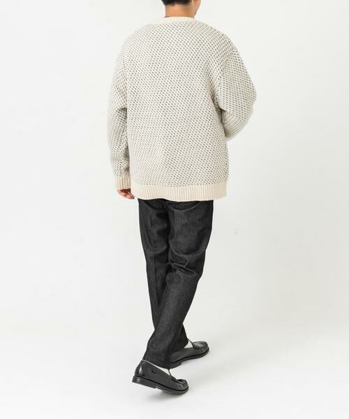URBAN RESEARCH ROSSO / アーバンリサーチ ロッソ カーディガン・ボレロ | 『XLサイズあり』バーズアイ柄クルーニットカーディガン | 詳細14