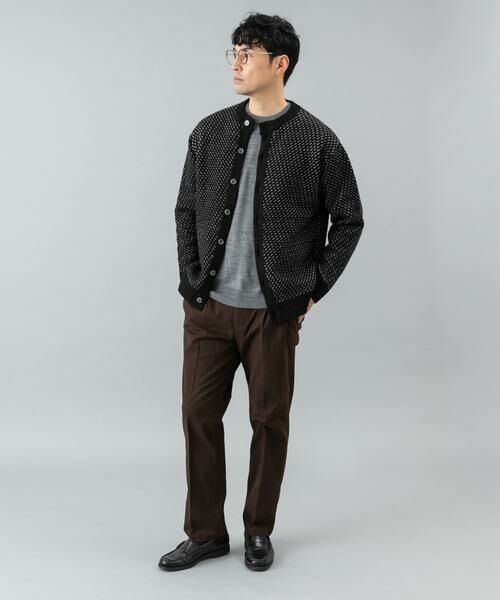 URBAN RESEARCH ROSSO / アーバンリサーチ ロッソ カーディガン・ボレロ | 『XLサイズあり』バーズアイ柄クルーニットカーディガン | 詳細25