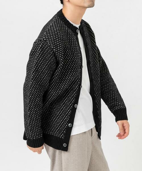URBAN RESEARCH ROSSO / アーバンリサーチ ロッソ カーディガン・ボレロ | 『XLサイズあり』バーズアイ柄クルーニットカーディガン | 詳細27
