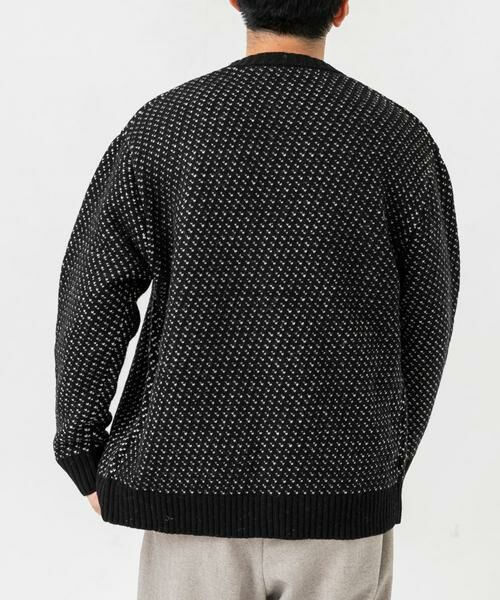 URBAN RESEARCH ROSSO / アーバンリサーチ ロッソ カーディガン・ボレロ | 『XLサイズあり』バーズアイ柄クルーニットカーディガン | 詳細28