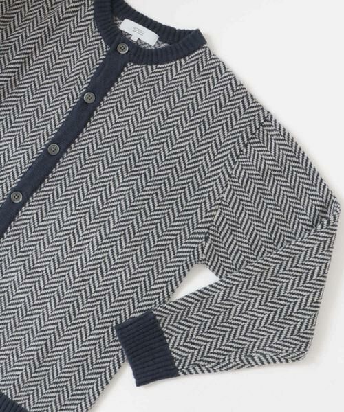 URBAN RESEARCH ROSSO / アーバンリサーチ ロッソ カーディガン・ボレロ | 『XLサイズあり』ヘリンボーン柄クルーニットカーディガン | 詳細12