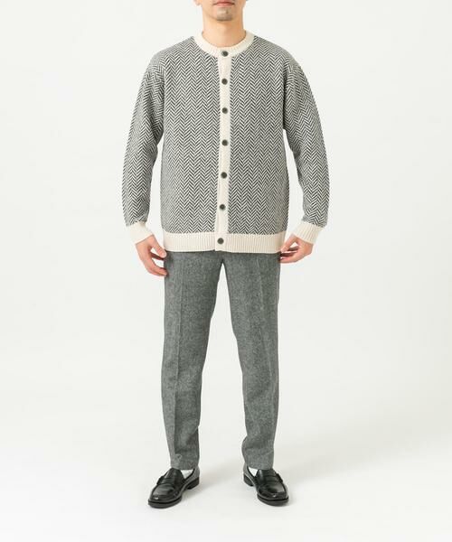 URBAN RESEARCH ROSSO / アーバンリサーチ ロッソ カーディガン・ボレロ | 『XLサイズあり』ヘリンボーン柄クルーニットカーディガン | 詳細23