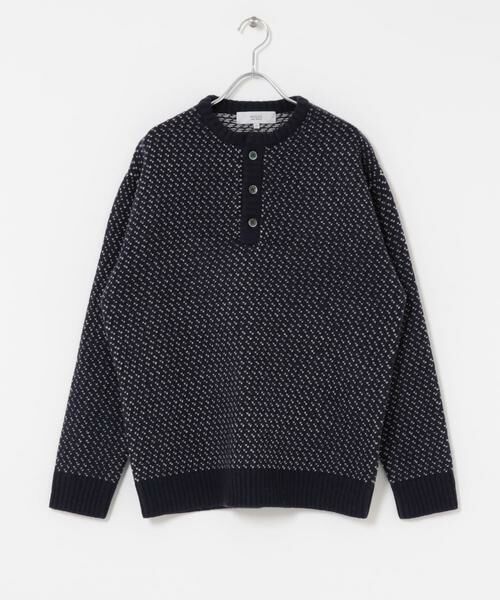 URBAN RESEARCH ROSSO / アーバンリサーチ ロッソ ニット・セーター | 『XLサイズあり』バーズアイ柄ヘンリーネックニット | 詳細6