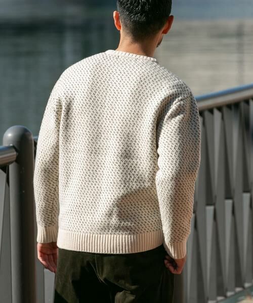 URBAN RESEARCH ROSSO / アーバンリサーチ ロッソ ニット・セーター | 『XLサイズあり』バーズアイ柄ヘンリーネックニット | 詳細8