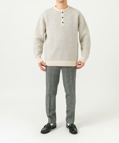 URBAN RESEARCH ROSSO / アーバンリサーチ ロッソ ニット・セーター | 『XLサイズあり』バーズアイ柄ヘンリーネックニット | 詳細17