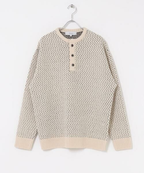 URBAN RESEARCH ROSSO / アーバンリサーチ ロッソ ニット・セーター | 『XLサイズあり』バーズアイ柄ヘンリーネックニット | 詳細20