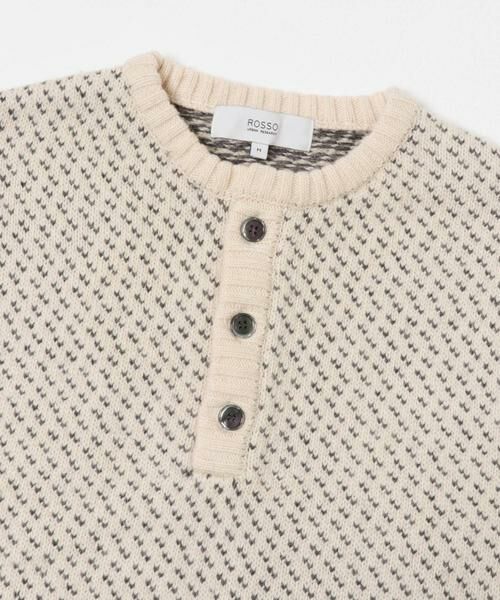 URBAN RESEARCH ROSSO / アーバンリサーチ ロッソ ニット・セーター | 『XLサイズあり』バーズアイ柄ヘンリーネックニット | 詳細21