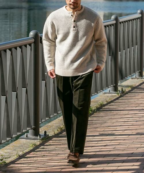 URBAN RESEARCH ROSSO / アーバンリサーチ ロッソ ニット・セーター | 『XLサイズあり』バーズアイ柄ヘンリーネックニット | 詳細11