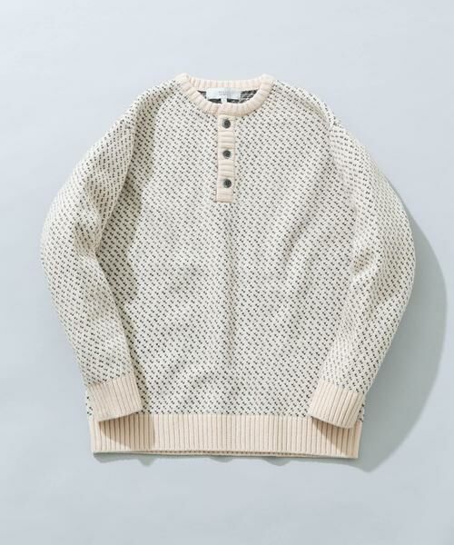 URBAN RESEARCH ROSSO / アーバンリサーチ ロッソ ニット・セーター | 『XLサイズあり』バーズアイ柄ヘンリーネックニット | 詳細13