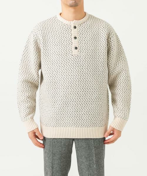 URBAN RESEARCH ROSSO / アーバンリサーチ ロッソ ニット・セーター | 『XLサイズあり』バーズアイ柄ヘンリーネックニット | 詳細14