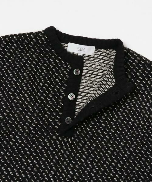 URBAN RESEARCH ROSSO / アーバンリサーチ ロッソ ニット・セーター | 『XLサイズあり』バーズアイ柄ヘンリーネックニット | 詳細23