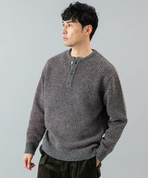 URBAN RESEARCH ROSSO / アーバンリサーチ ロッソ ニット・セーター | 『XLサイズあり』バーズアイ柄ヘンリーネックニット | 詳細29