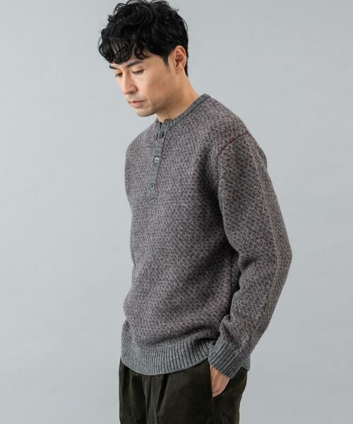 URBAN RESEARCH ROSSO / アーバンリサーチ ロッソ ニット・セーター | 『XLサイズあり』バーズアイ柄ヘンリーネックニット | 詳細30