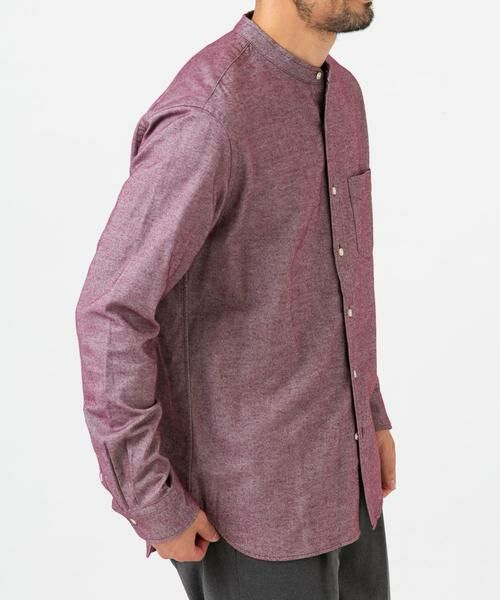 URBAN RESEARCH ROSSO / アーバンリサーチ ロッソ シャツ・ブラウス | 『抗菌 / 防臭』『XXLサイズあり』ハイパフォーマンスフランネルバンドカラーシャツ | 詳細2