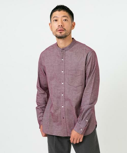 URBAN RESEARCH ROSSO / アーバンリサーチ ロッソ シャツ・ブラウス | 『抗菌 / 防臭』『XXLサイズあり』ハイパフォーマンスフランネルバンドカラーシャツ | 詳細3