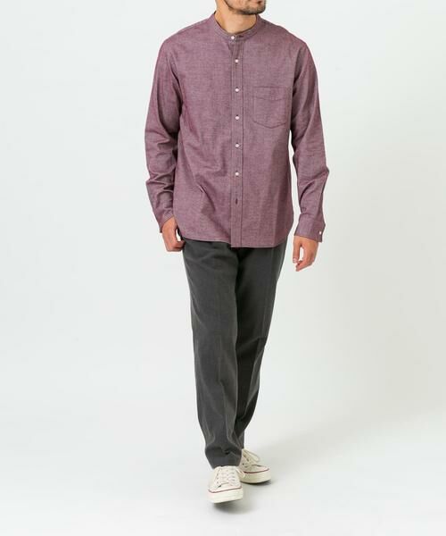 URBAN RESEARCH ROSSO / アーバンリサーチ ロッソ シャツ・ブラウス | 『抗菌 / 防臭』『XXLサイズあり』ハイパフォーマンスフランネルバンドカラーシャツ | 詳細5