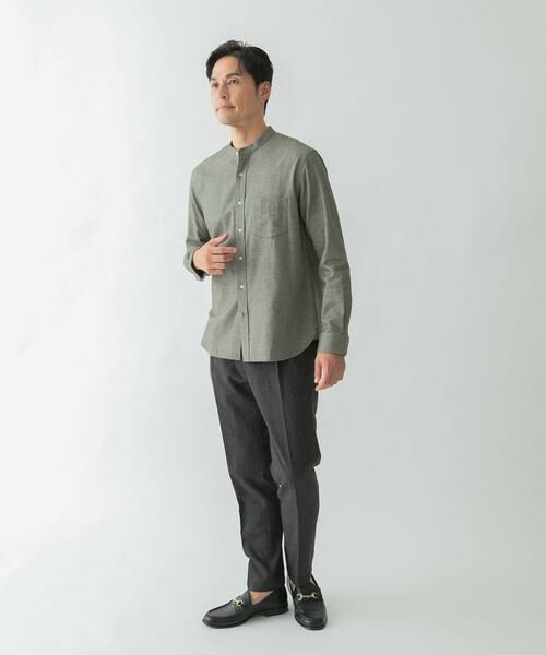 URBAN RESEARCH ROSSO / アーバンリサーチ ロッソ シャツ・ブラウス | 『抗菌 / 防臭』『XXLサイズあり』ハイパフォーマンスフランネルバンドカラーシャツ | 詳細10