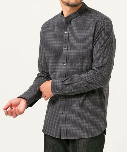 URBAN RESEARCH ROSSO / アーバンリサーチ ロッソ シャツ・ブラウス | 『抗菌 / 防臭』『XXLサイズあり』ハイパフォーマンスフランネルバンドカラーシャツ | 詳細16