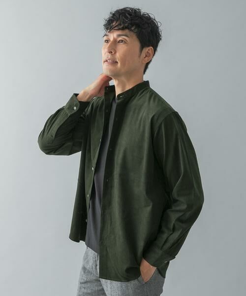 URBAN RESEARCH ROSSO / アーバンリサーチ ロッソ シャツ・ブラウス | アーバンリラックスコーデュロイバンドシャツ | 詳細2