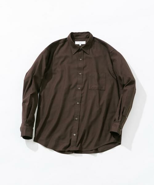 URBAN RESEARCH ROSSO/アーバンリサーチ ロッソ 『蓄熱 / XLサイズあり』アーバンリラックスサーモネルレギュラーシャツ ダークブラウン S URBAN RESEARCH ROSSO/アーバンリサーチ ロッソ 『蓄熱 / XLサイズあり』アーバンリラックスサーモネルレギュラーシャツ ダークブラウン S