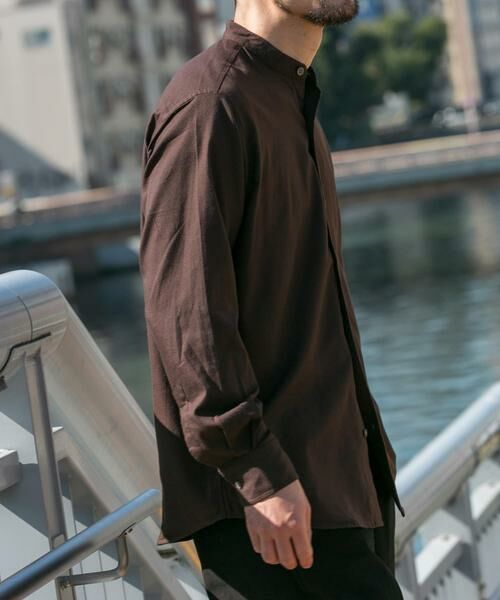 URBAN RESEARCH ROSSO / アーバンリサーチ ロッソ シャツ・ブラウス | 『蓄熱 / XLサイズあり』アーバンリラックスサーモネルバンドカラーシャツ | 詳細2